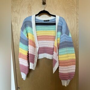 Colorful Striped Women's Sweater